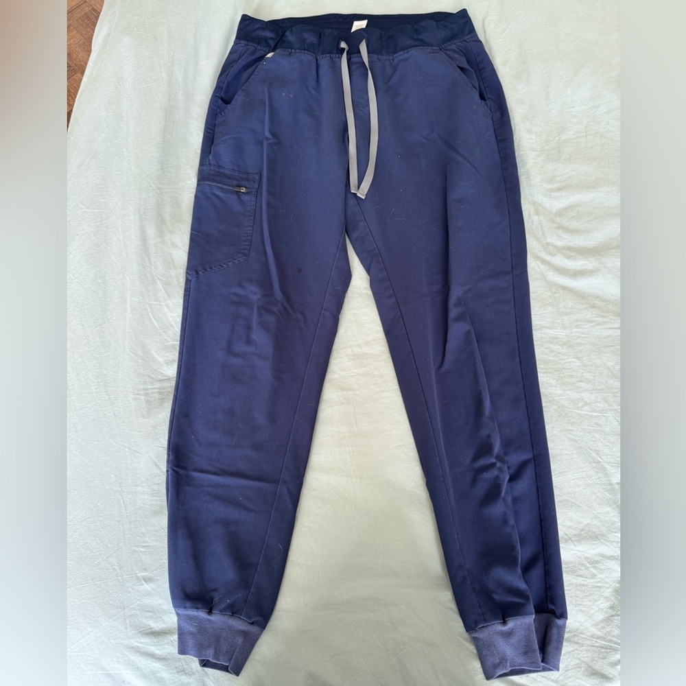 Figs Navy Blue Zamora Jogger Scrub Pants - Tall